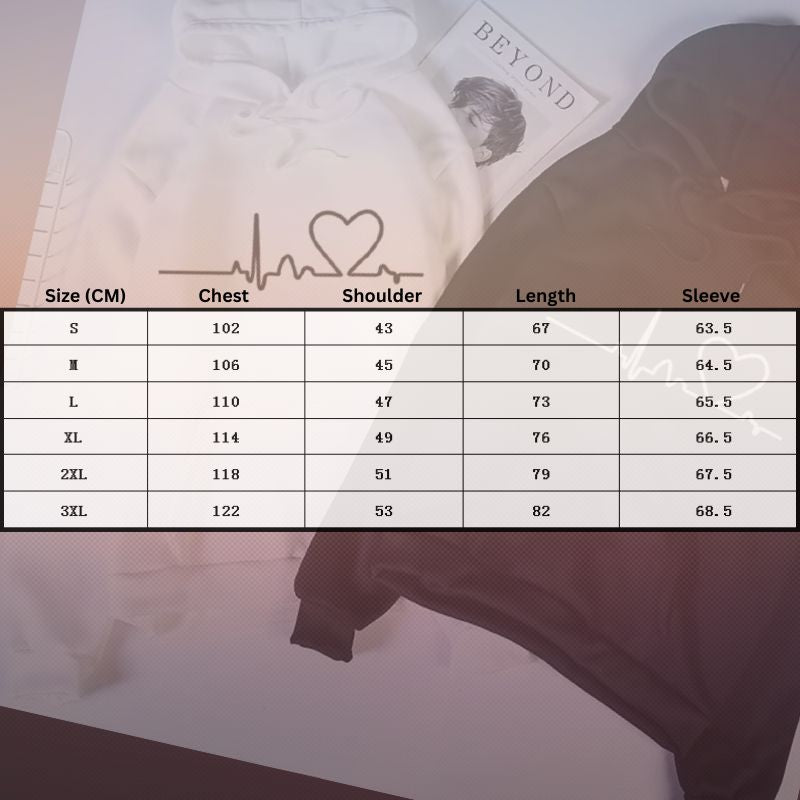 New Men/Women's 2026 Casual Hoodie Autumn/Winter Heartbeat Printed