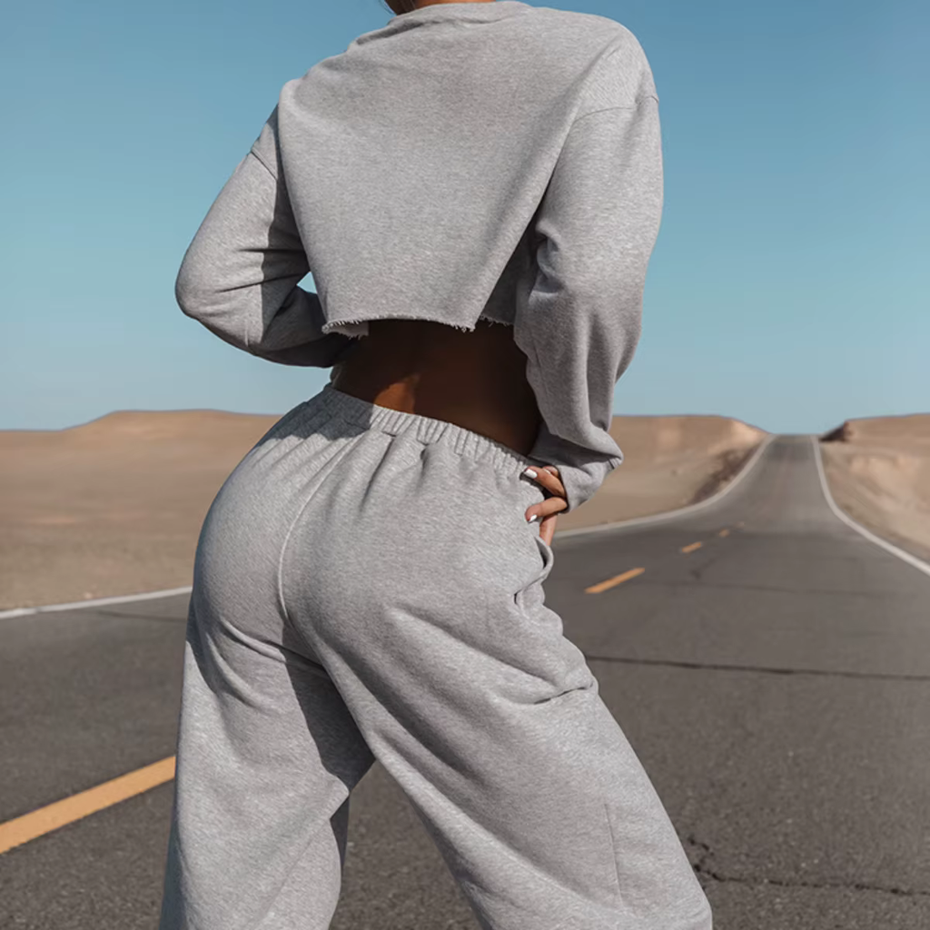 2025 Autumn New Women's Casual Loose Sports Hoodie Set 2-piece Set