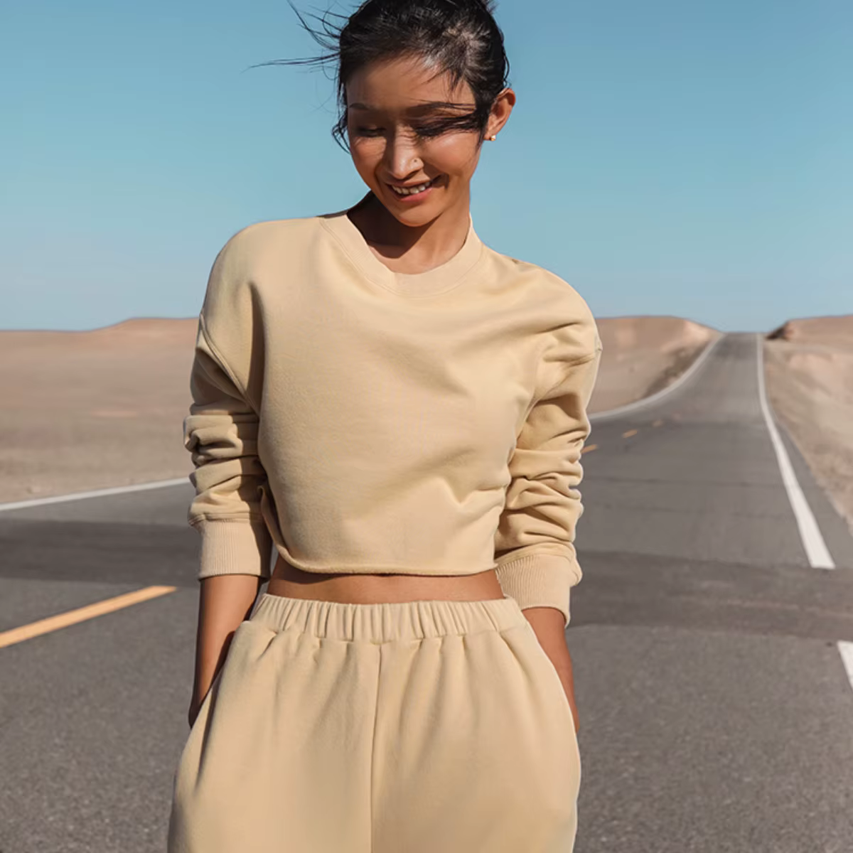 2025 Autumn New Women's Casual Loose Sports Hoodie Set 2-piece Set