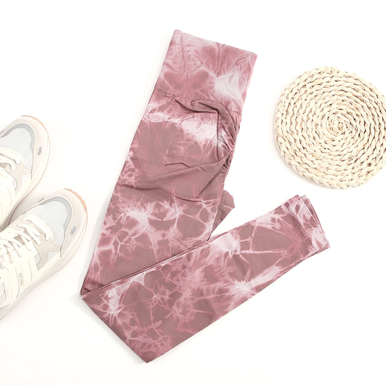 Women’s High Waist Tie-Dye Gym Leggings – Push Up & Fitness