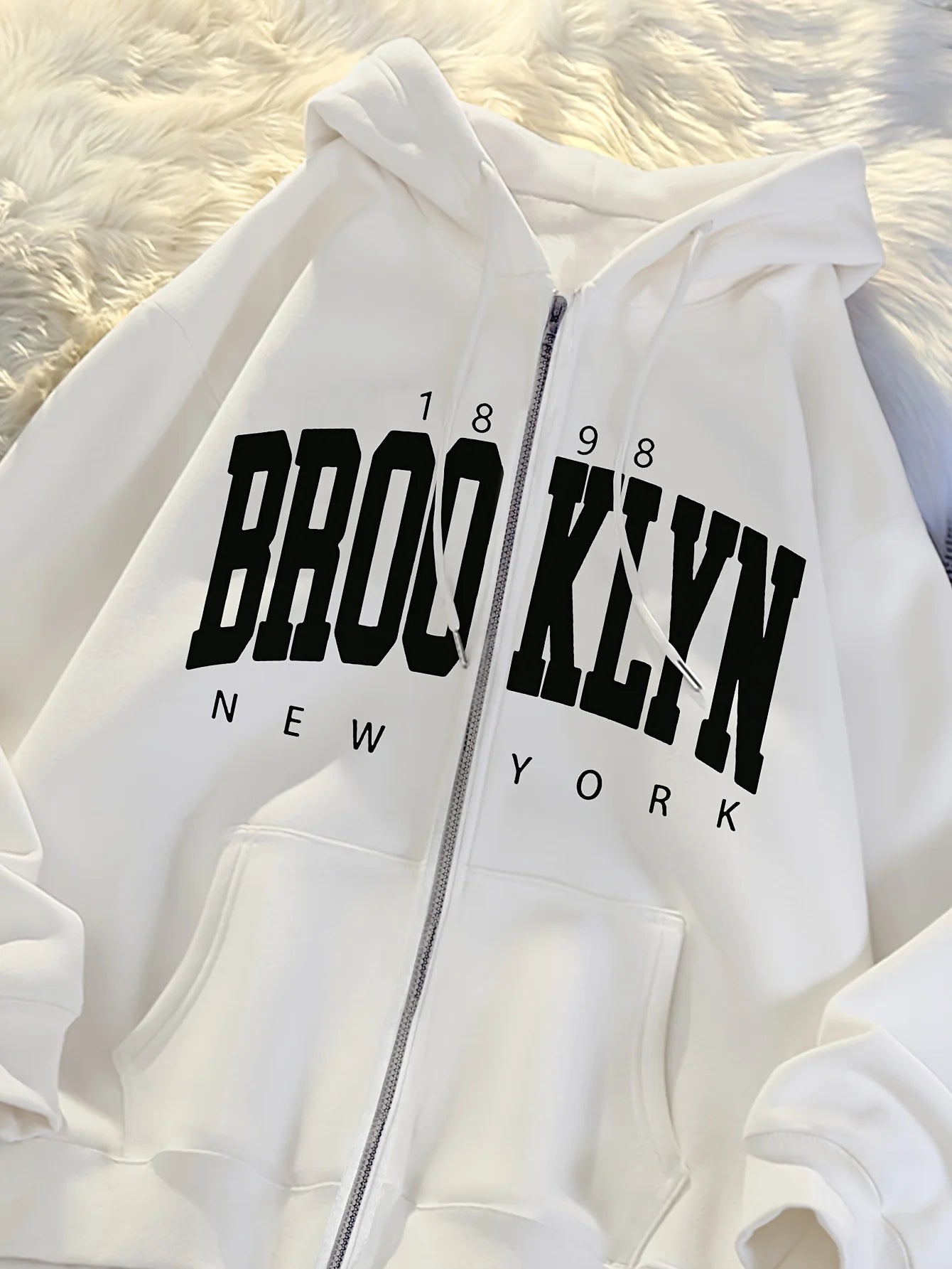 Men’s Classic Zip-Up Fleece Hoodie – Casual Winter Comfort (Black)