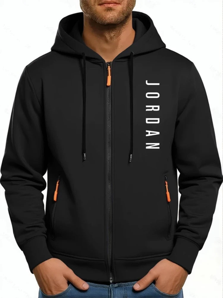 Men’s Zip Up Hoodie – Casual Fleece Jacket (Multiple Colors)