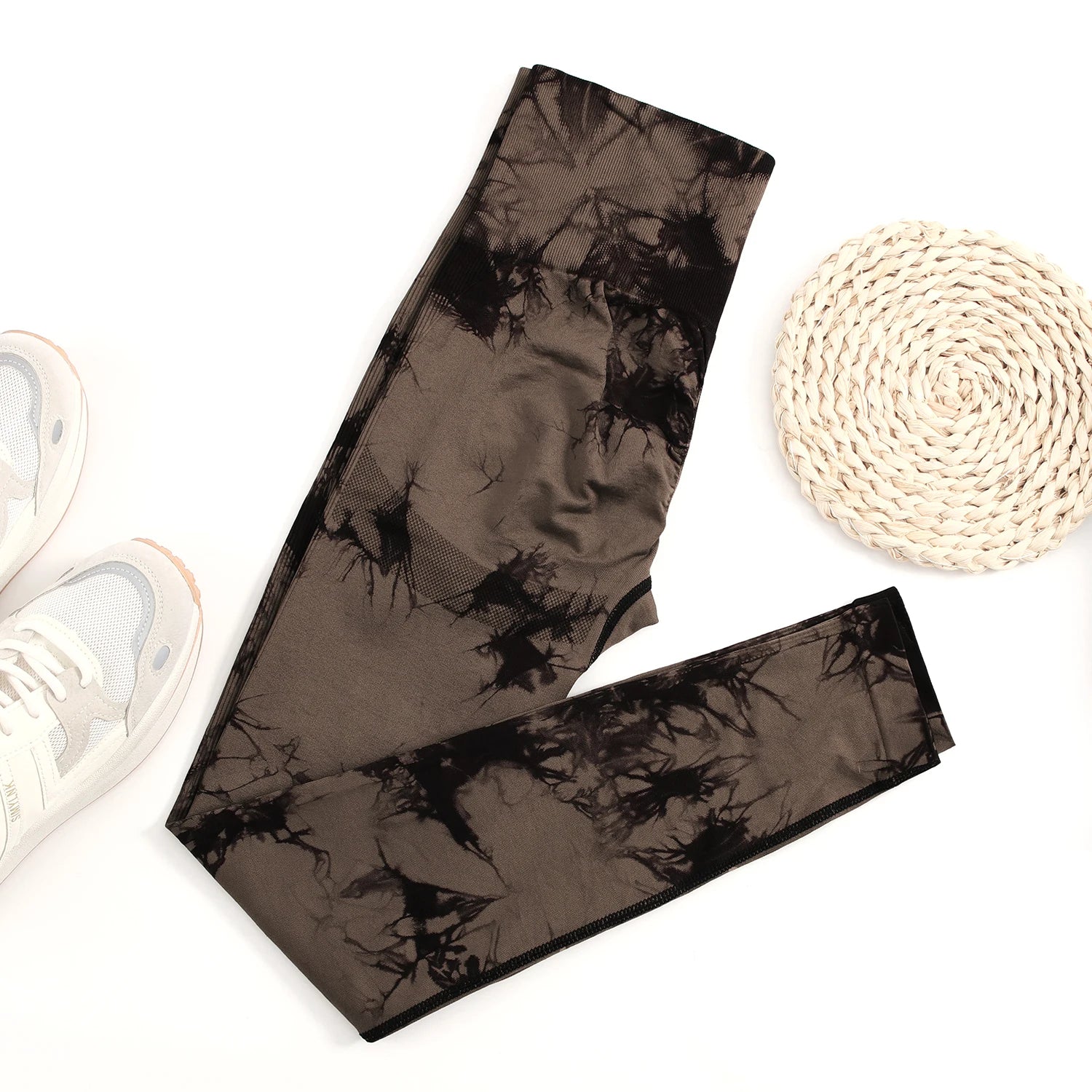 Women’s High Waist Tie-Dye Gym Leggings – Push Up & Fitness