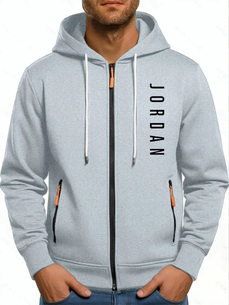 Men’s Zip Up Hoodie – Casual Fleece Jacket (Multiple Colors)