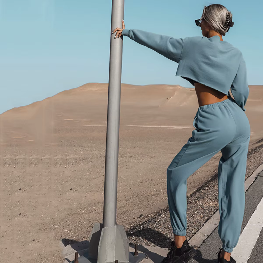 2025 Autumn New Women's Casual Loose Sports Hoodie Set 2-piece Set