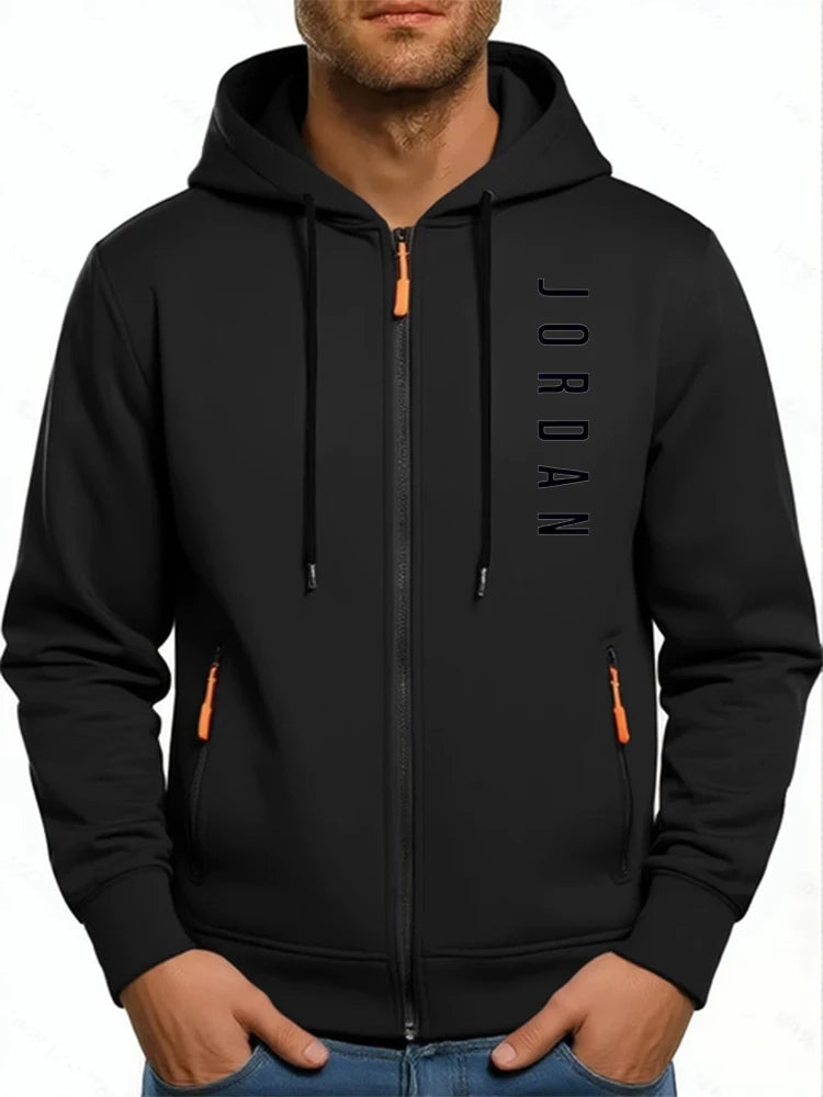 Men’s Zip Up Hoodie – Casual Fleece Jacket (Multiple Colors)