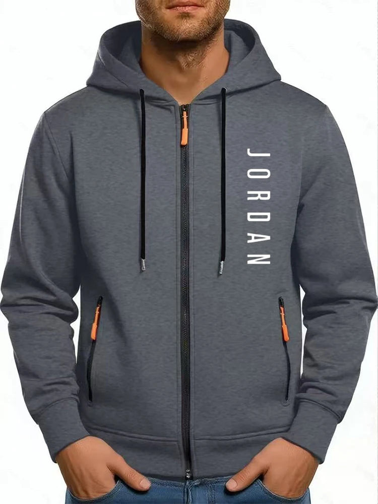 Men’s Zip Up Hoodie – Casual Fleece Jacket (Multiple Colors)