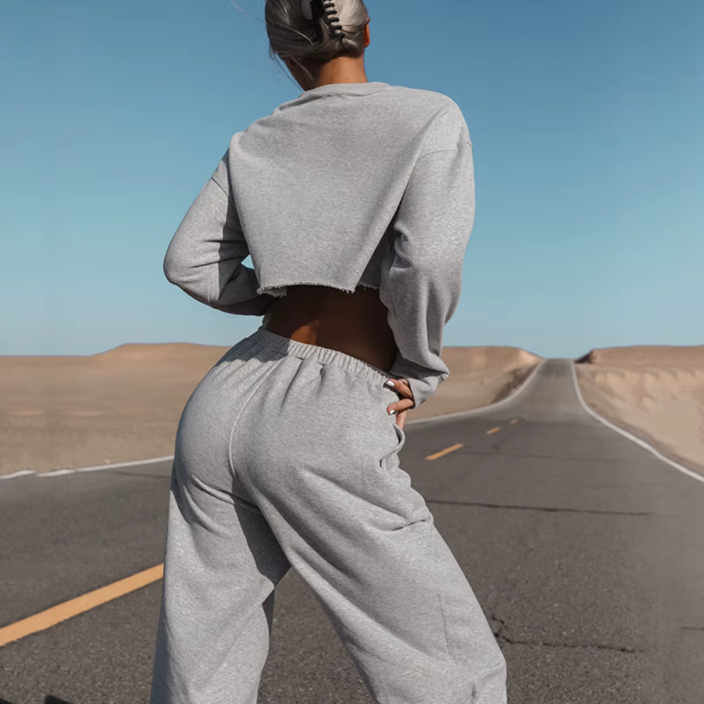 2025 Autumn New Women's Casual Loose Sports Hoodie Set 2-piece Set